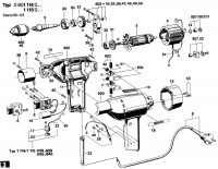 Bosch 0 601 114 801  Drill 110 V / Eu Spare Parts